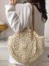 Hollow Out Straw Bag