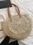 Hollow Out Straw Bag