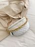 Quilted Chain Decor Bum Bag