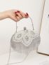 Rhinestone Decor Heart Design Novelty Bag