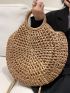 Hollow Out Straw Bag