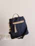 Tassel Decor Functional Backpack