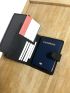 Letter & Airplane Embossed Passport Case