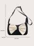 Bow Decor Crossbody Bag