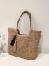 Tassel Decor Straw Bag