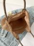 Tassel Decor Straw Bag