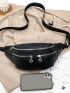 Litchi Embossed Fanny Pack