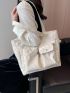 Pocket Front Shopper Bag