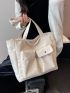 Pocket Front Shopper Bag