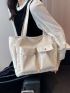 Pocket Front Shopper Bag