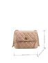 Quilted Pattern Chain Decor Square Bag