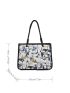 Geometric Pattern Shoulder Tote Bag