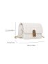 Mini Square Bag Twist Lock Flap PU For Daily Life