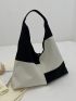 Two Tone Hobo Bag