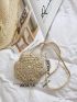 Mini Hollow Out Straw Bag