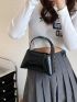 Mini Artificial Patent Leather Flap Chain Square Bag