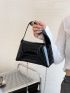 Mini Artificial Patent Leather Flap Chain Square Bag