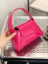 Mini Neon Pink Flap Square Bag