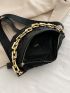 Quilted Chain Decor Waist Bag