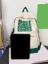 Men And Women's Backpack Schoolbag Student Bag No Pendant