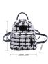 Mini Plaid Pattern Classic Backpack