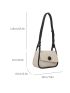 Contrast Binding Saddle Bag Mini Flap