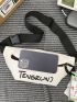 Letter Graphic Fanny Pack