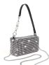 Mini Rhinestone & Faux Pearl Decor Chain Square Bag