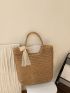 Minimalist Straw Bag