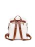 Zip Front Tassel Decor Classic Backpack