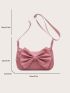 Bow Decor Shoulder Bag