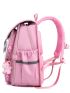 Letter & Buckle Decor Flap Backpack With Bag Charm