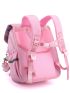 Letter & Buckle Decor Flap Backpack With Bag Charm