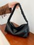 Ruched Detail Hobo Bag