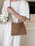 Hollow Out Straw Bag