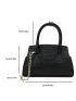 Crocodile Embossed Chain Square Bag