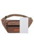 Mini Letter Patch Decor Waist Bag