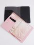 2pcs Metallic Airplane & Letter Graphic Passport Case