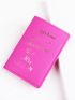 2pcs Metallic Letter Graphic Passport Case