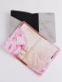 2pcs Marble & Airplane Pattern Passport Case