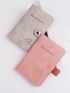 2pcs Airplane & Letter Graphic Passport Case