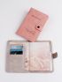 2pcs Airplane & Letter Graphic Passport Case