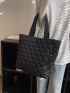 Quilted Shoulder Tote Bag