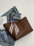 Twilly Scarf Decor Shoulder Tote Bag