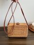 Mini Minimalist Straw Bag