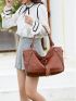 Tassel Decor Shoulder Tote Bag