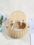 Small Backpack Basket Children Bicycle Basket Handmade Rattan Bag Basket Kid's Backpack