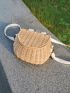 Small Backpack Basket Children Bicycle Basket Handmade Rattan Bag Basket Kid's Backpack