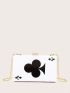 Mini Poker Design Chain Clutch Bag