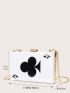 Mini Poker Design Chain Clutch Bag